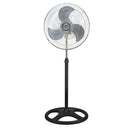 Abanico de Pedestal de 18" y 55W. Ventilador de 3 Velocidades con Aspas Metálicas.