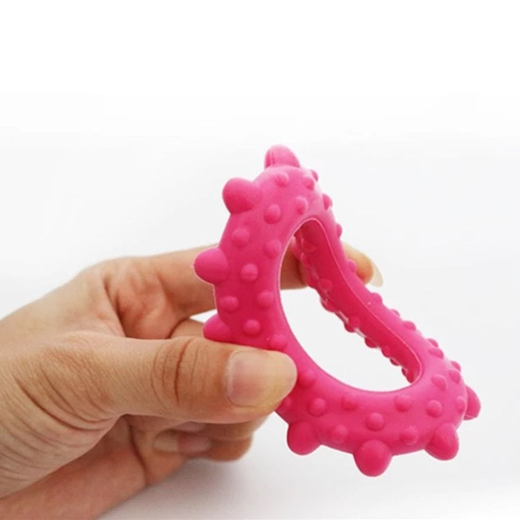 Juguete para Perro masticable y resistente de caucho. Colores variados.