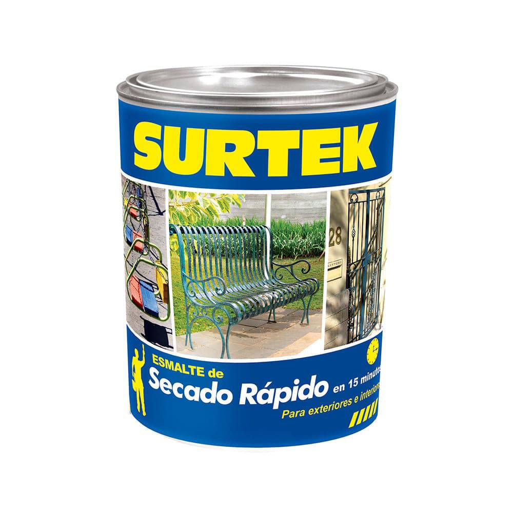 Esmalte De Secado Rápido Negro 250Ml Surtek