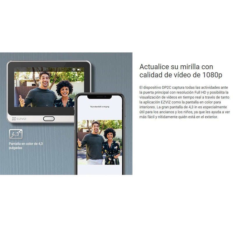 Timbre inalámbrico inteligente con cámara