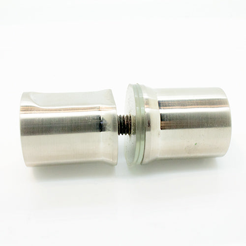 Boton de baño economico. Aluminio cromado. Acabado satinado