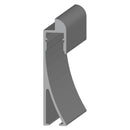 Zocalo - Rodapie para Instalacion de Alternative Wall. Altura 65mm. Largo 5.85 m. Color Silver