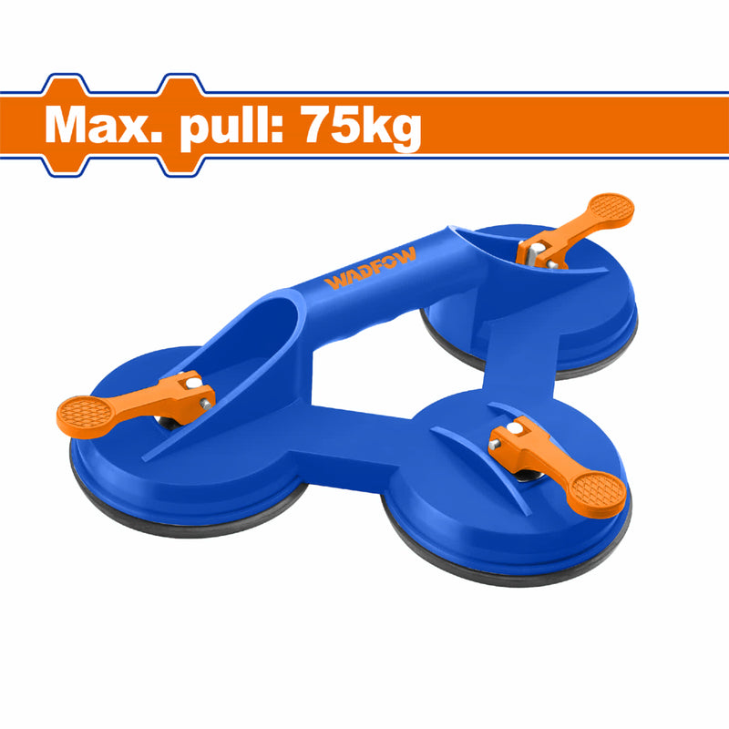Ventosa de vidrios Triple Succión Soporta 75Kg. Diámetro De Succión 115Mm. Mango De ABS. Chupones Chupas Succionador vidrio