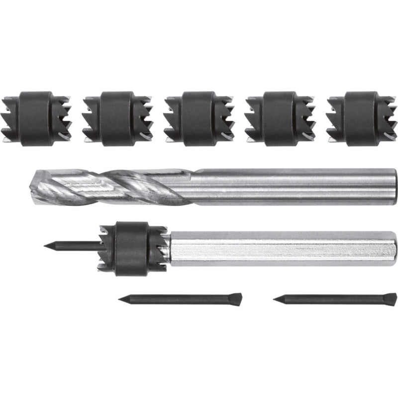 Cortador de soldadura por puntos de doble cara, 3/8 pulgadas HSS para taladro eléctrico