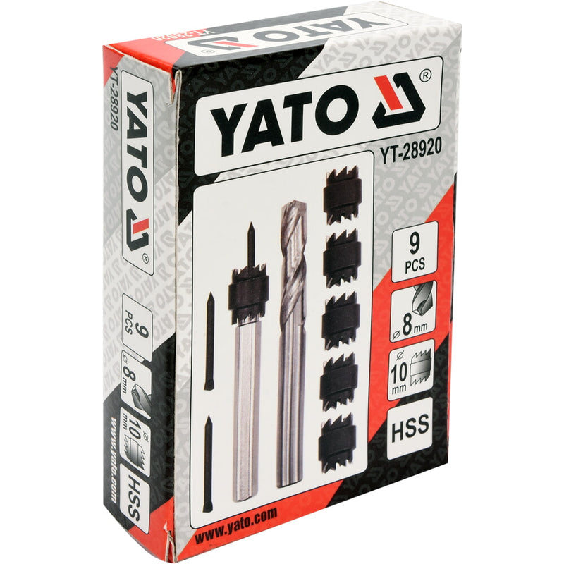 Cortador de soldadura por puntos de doble cara, 3/8 pulgadas HSS para taladro eléctrico