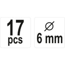 DowelJigKit kit de centrado tarugos de madera 6mm 17pzas