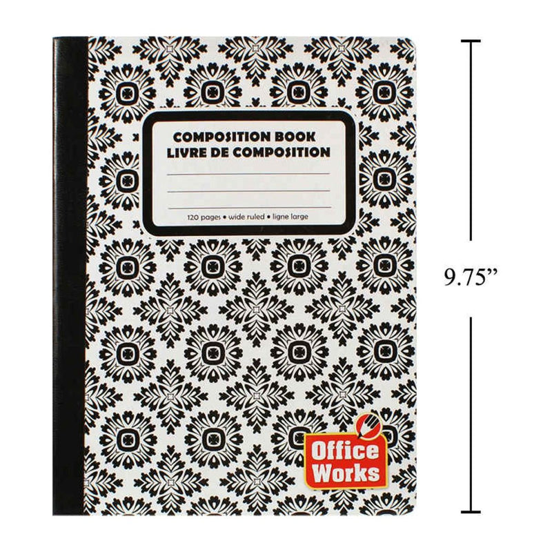 Cuaderno 120-P 7.5x9.75 "Composición cosida