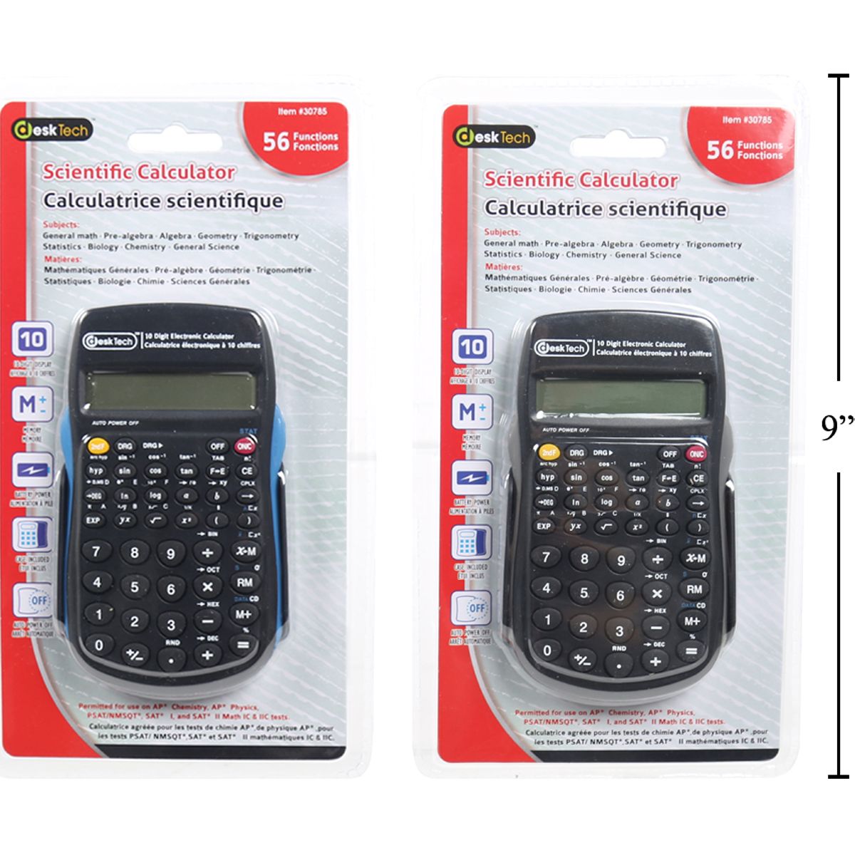 Calculadora científica Desk Tech, 10 + 2 dígitos (1 pza)