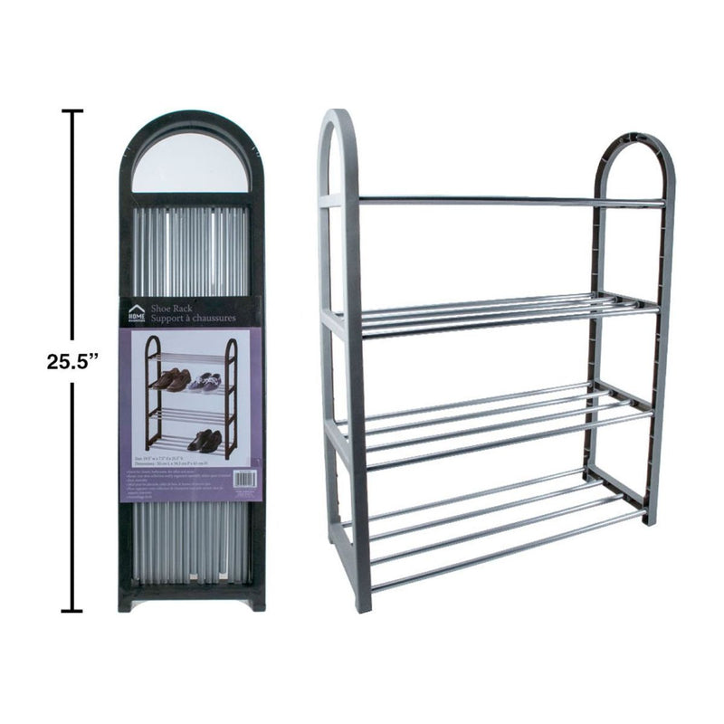 Zapatero organizador de 4 niveles, 19.5x25.5x7.5 "