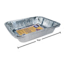 Molde para horno / tostador de aluminio con tapa, 12-7 / 8x9-3 / 4x2-3 / 8 "