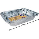 Molde para horno / tostador de aluminio con tapa, 12-7 / 8x9-3 / 4x2-3 / 8 "