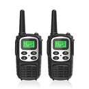 Radios Walkie Talkies De 2 Vías Y 22 Canales. Color Negro (Se Vende En Par). (No Incluye Baterias AAA)
