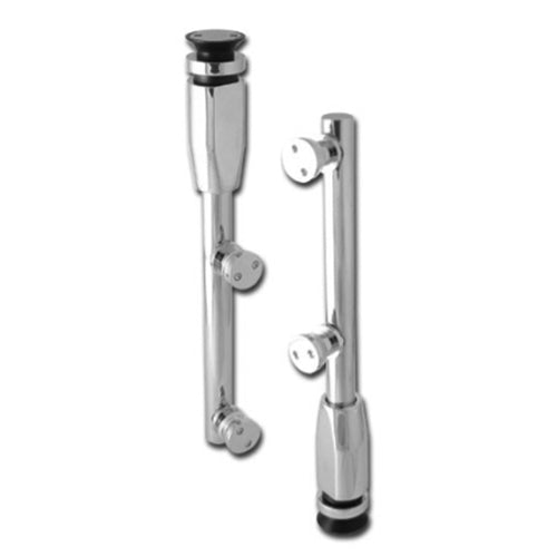 Mini pivote Vidrio-Vidrio para vitrinas 8-10mm. (par).