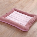 Cama suave de tela para mascotas. Tamaño 55x45cm. Peso 5-13kg. Color Rosado