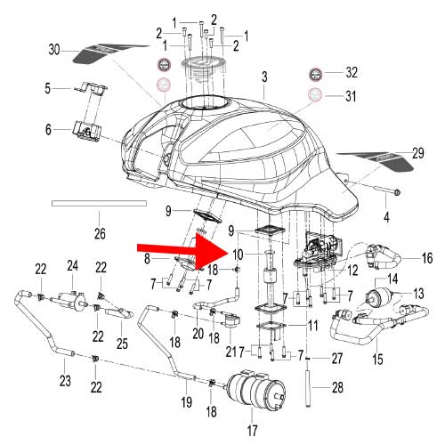 Sensor de nivel de combustible (752S)