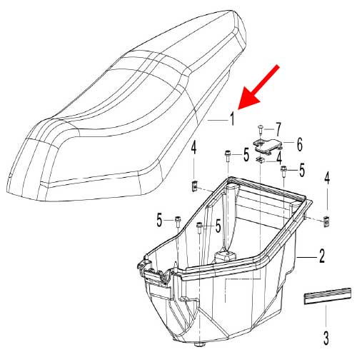 Asiento (K-BLADE125)