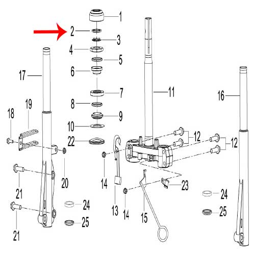 Arandela de seguridad (K-BLADE125)