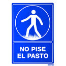 Letrero "No pise el pasto" Surtek