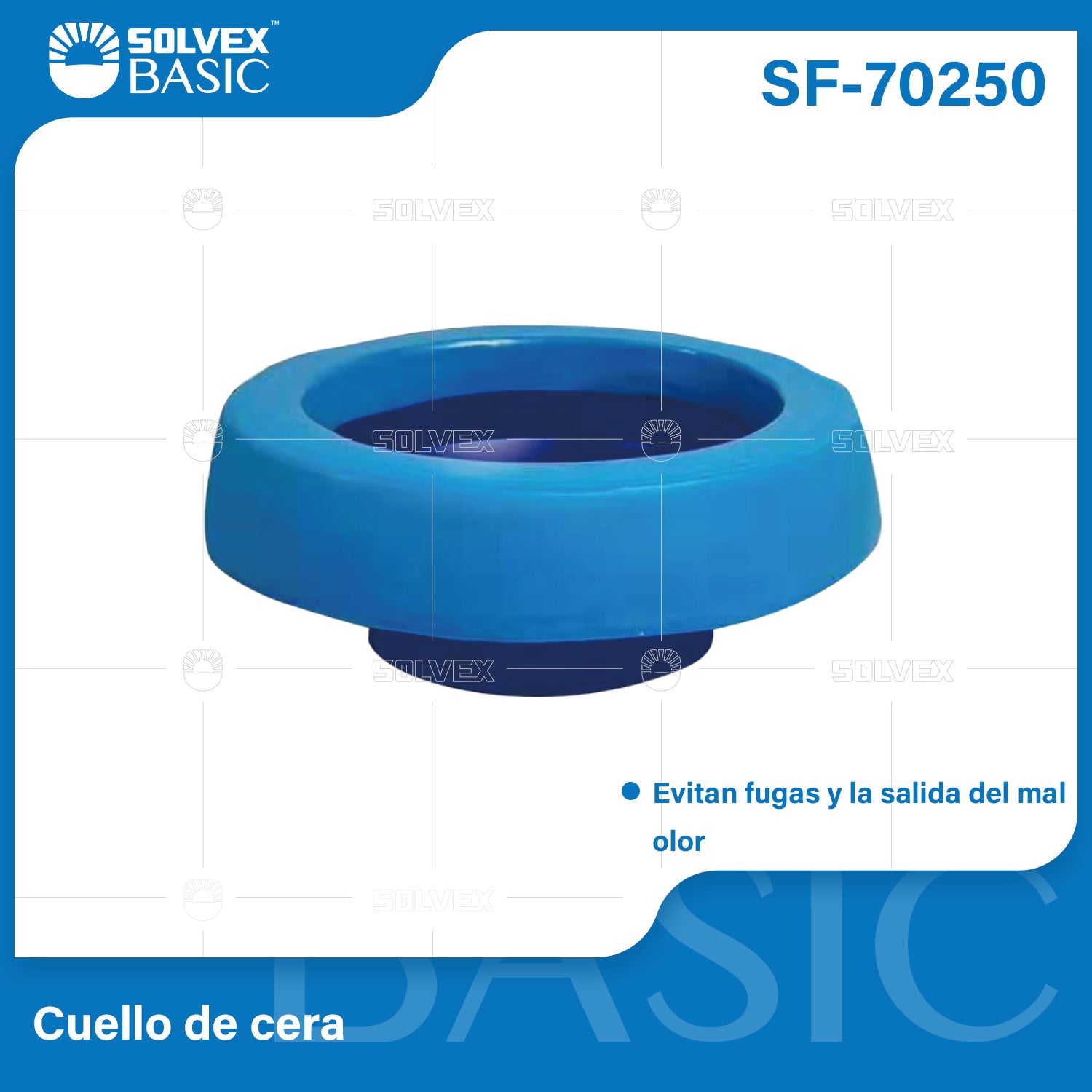Anillo de Cera para Inodoro con Brida Plástica. Sello Hermético Antifugas y Antiolores. Aro de cera.