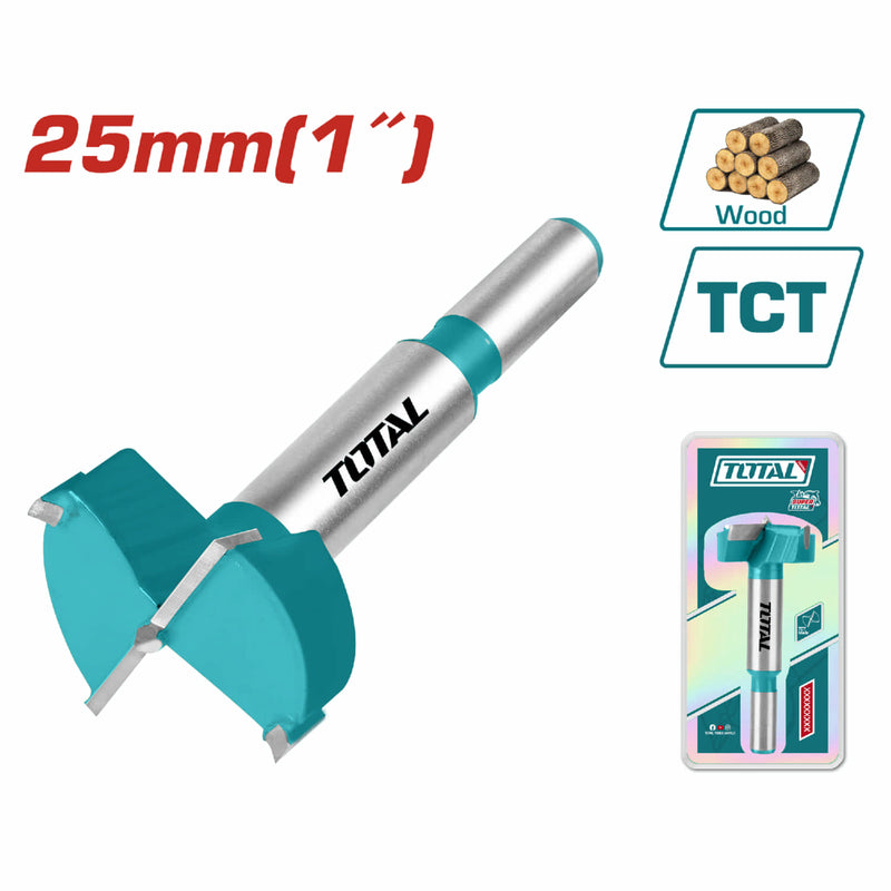 Brocas Forstner, Cuchilla TCT, Diámetro: 25mm