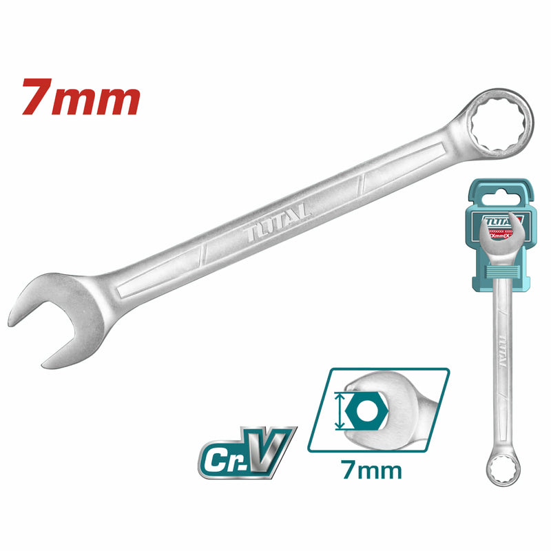 Llave De combinación 7mm (1 pza) Cr-V. Acabado mate.