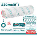 Rodillo De Pintar Adecuado THT8592, 230 Mm/9". Largo De La Fibra 12 Mm.