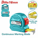 Cinta métrica y pulgada 3mx16mm