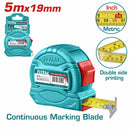 Cinta métrica y pulgada 5mx19mm