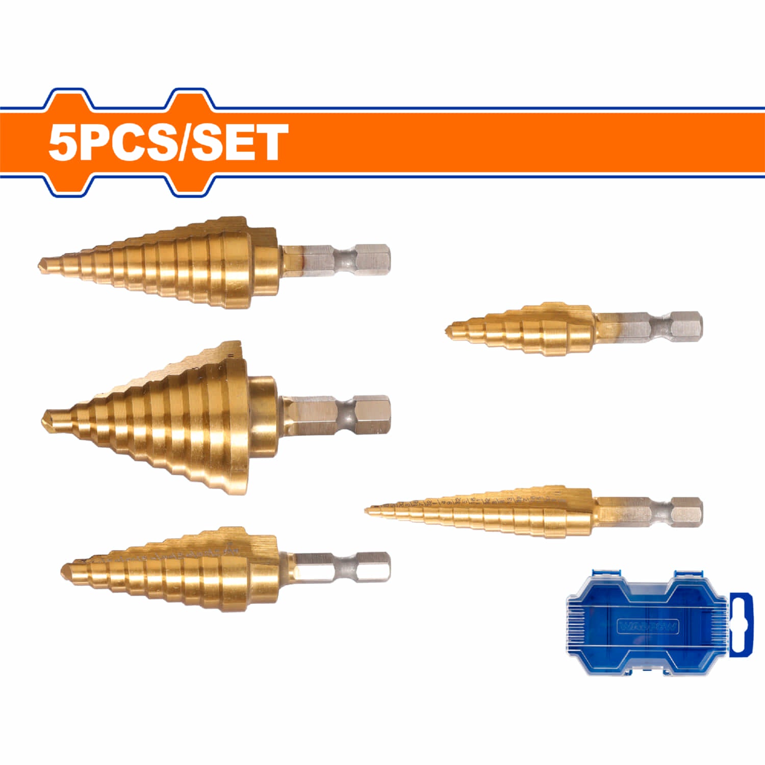 Brocas Escalonadas y de Sierra Surtidos Brocas 4-12mm 6-18mm 6-35mm Set 5 pzas