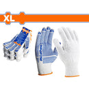 Guantes De Puntos De PVC. Calibre 10(XL). (Se Vende 12 Pares/Paquete)