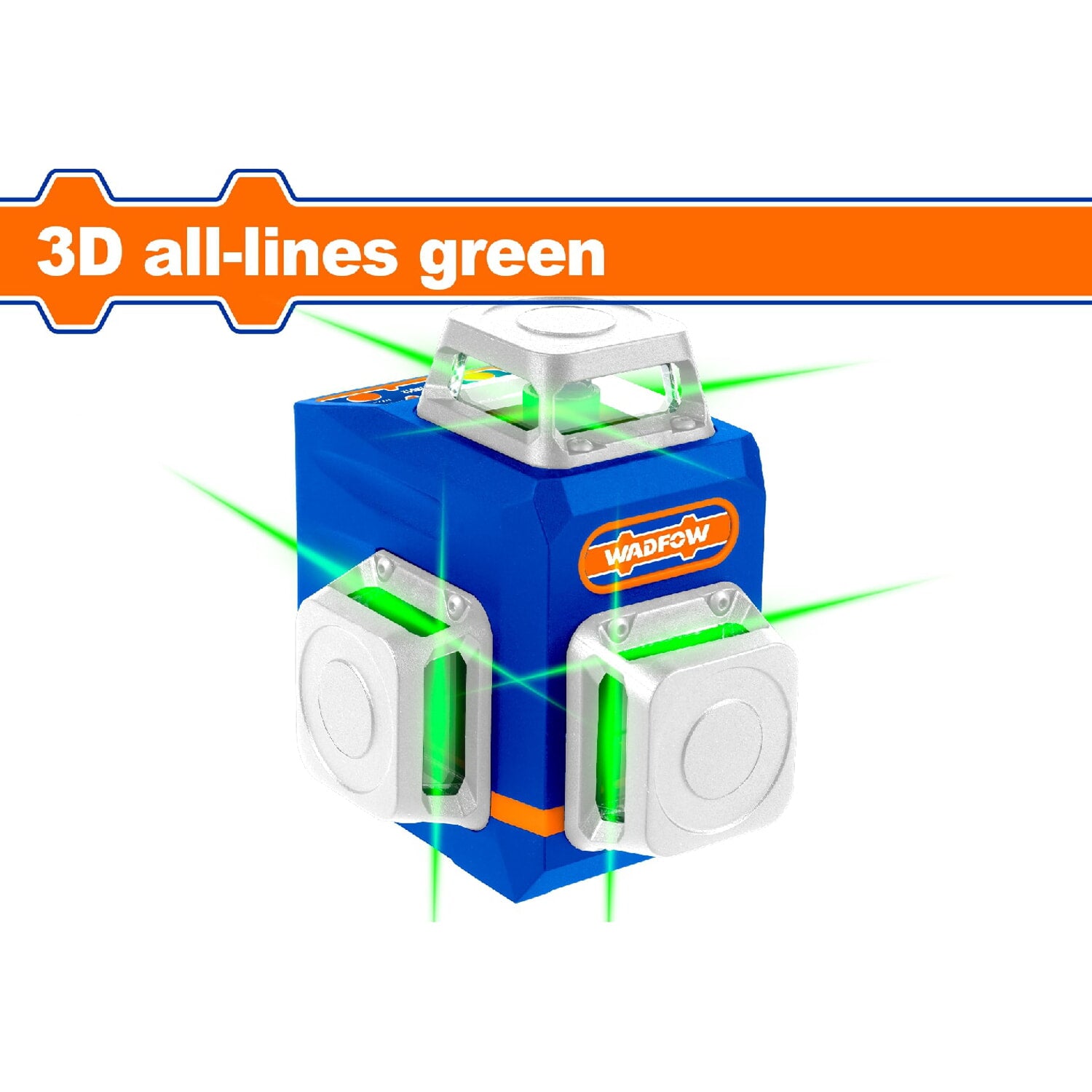 Nivel de Laser Autonivelante(Verde). Rango:0~30m.1 horizontal de 360°/2 planos verticales de 360°