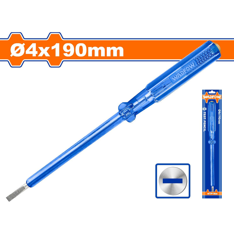 Lápiz medidor probador de voltaje. Tamaño de ranura: 4 x 190mm. AC 100-250V
