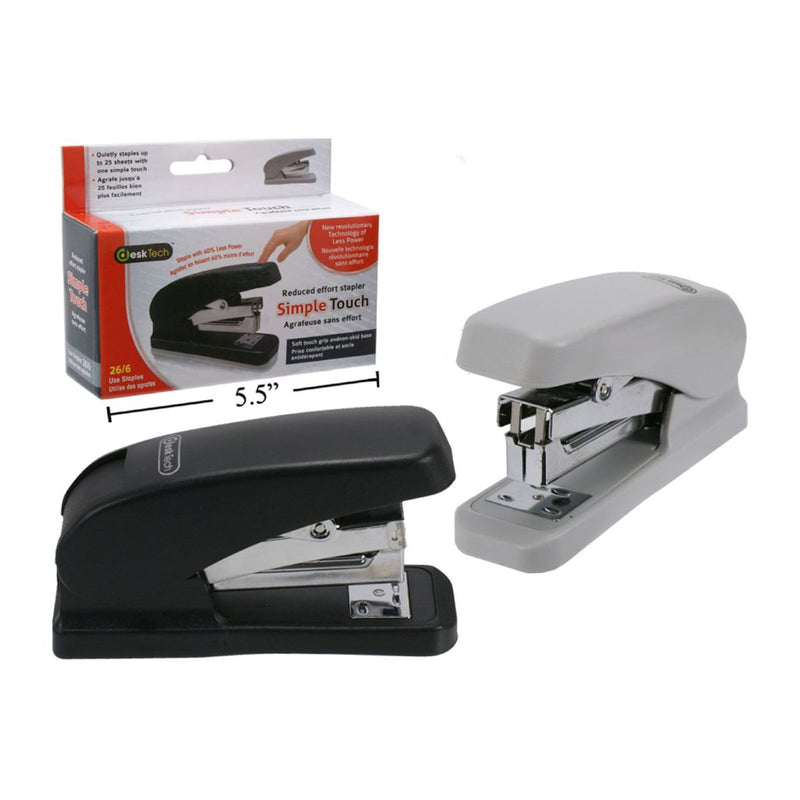 Engrapadora escritorio 26/6 Desk Tech Easy Press  (1pza) (Viene en colores variados al azar)