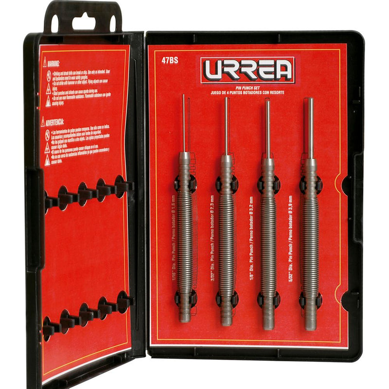 Juego de 4 botadores centro punto con resorte Urrea