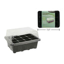 Kit bandeja germinador de cultivo de invernadero con tapa Garden E., 12 celdas
