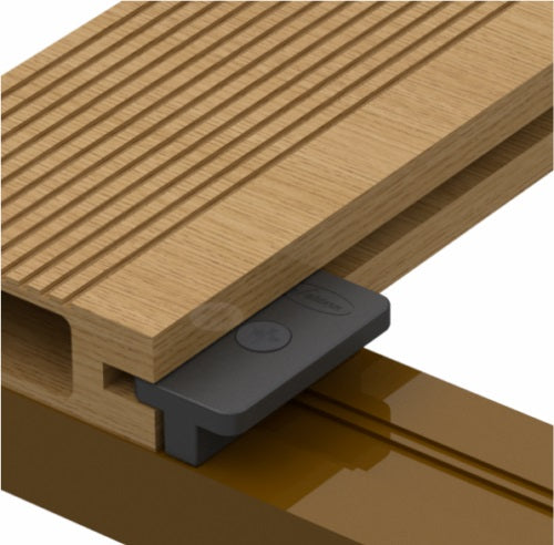 Clip Plástico central unión montaje para pisos Deck 50 pcs