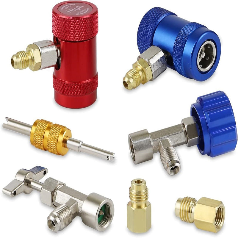 Conectores de acopladores rápidos para aire acondicionado R1234, adaptador de A/C R1234YF