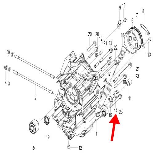 Tapon de drenaje de aceite (K-BLADE125)