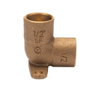 Codo de 90° de oreja. Cobre (1/2")