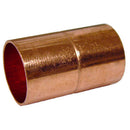 Coupling de cobre de 1/4" con tope