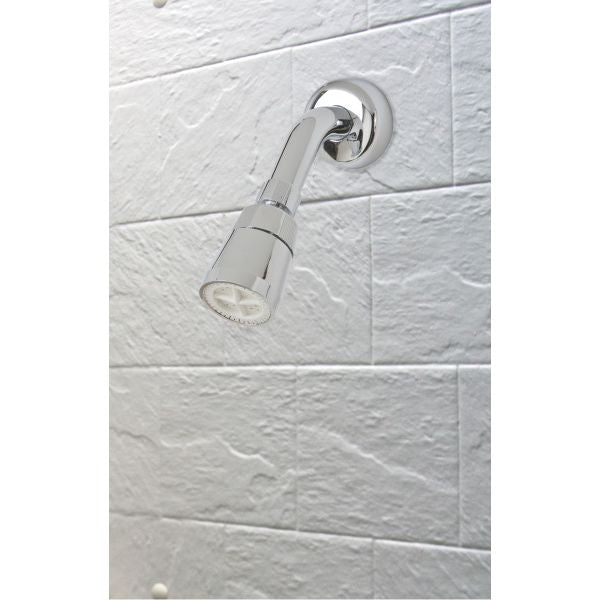 Cabeza de ducha de plastico cromado