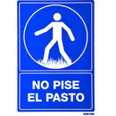 Letrero "No pise el pasto" Surtek