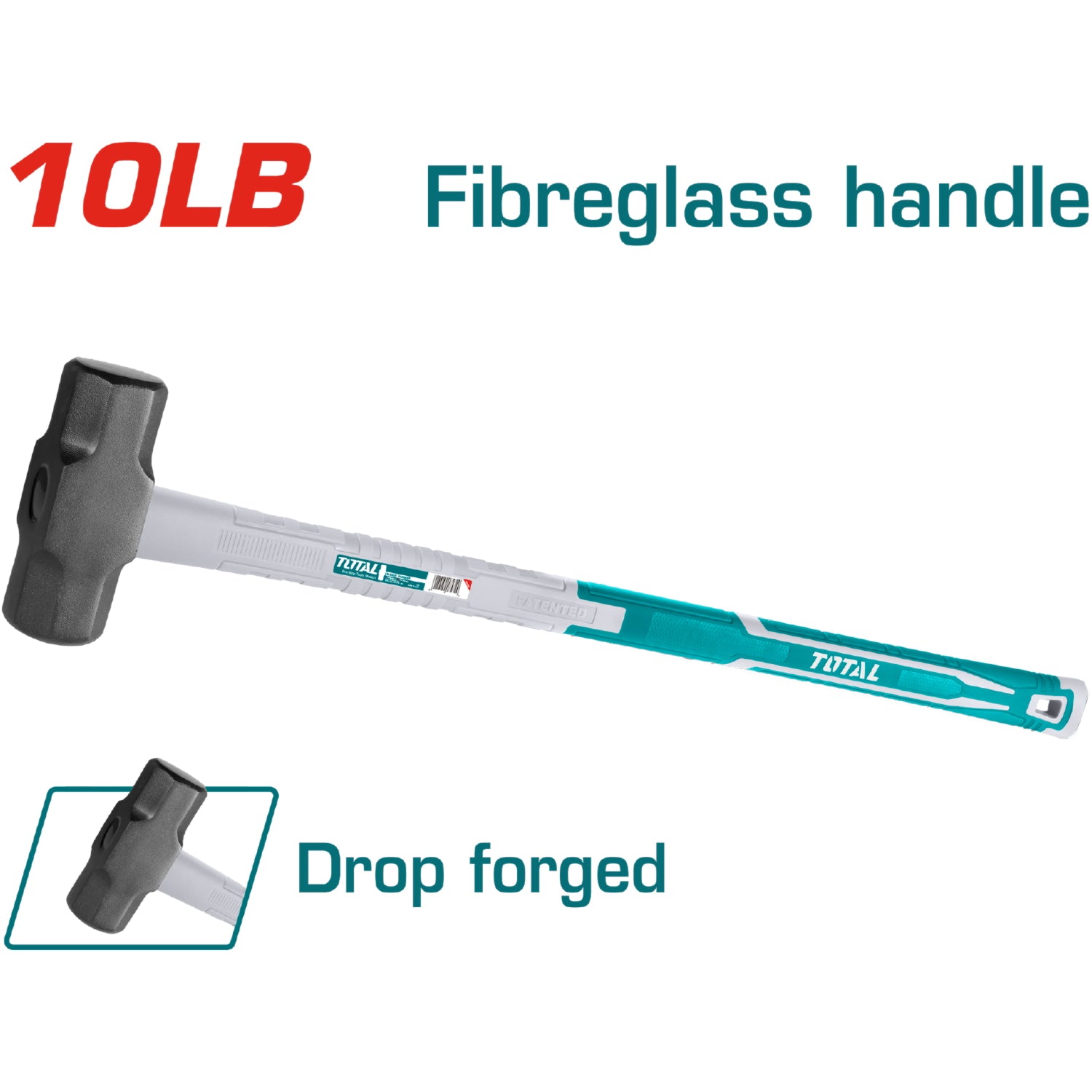 Martillos demoledores. 900mm largo acero forjado #45 endurecido. Mango de fibra de vidrio