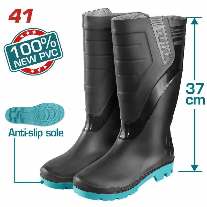 Botas extra altas de 100% PVC/Nitrilo. 41