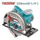 Sierra Circular1600W 5000rpm Diam. Hoja: 0.78" Corte a 45º y 90º Cortadora de disco