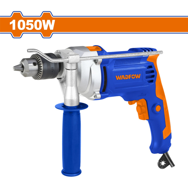 Taladro de Impacto 1050W. Aluminio. 110-120V~50/60Hz.Veloc. sin carga: 0-2800rpm Perf: 13mm.