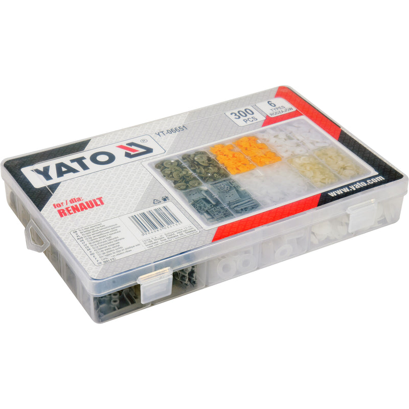 Clips de retención a presión automóvil remaches plástico sujetadores RENAULT 300PCS