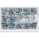 Abrazaderas de manguera juego variado con surtido de medidas