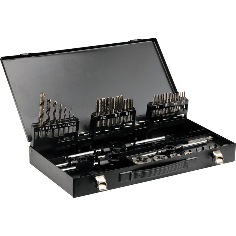 Juego de Machos y terrajas M3-M12 44PCS