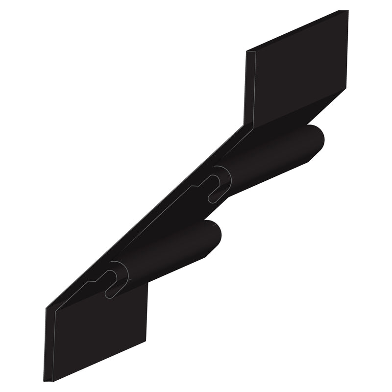 Lama de Louver en foma de Z 50MM. Espesor 1.3 mm. Largo 5.85 mts. Acabado Pintado Dark Grey